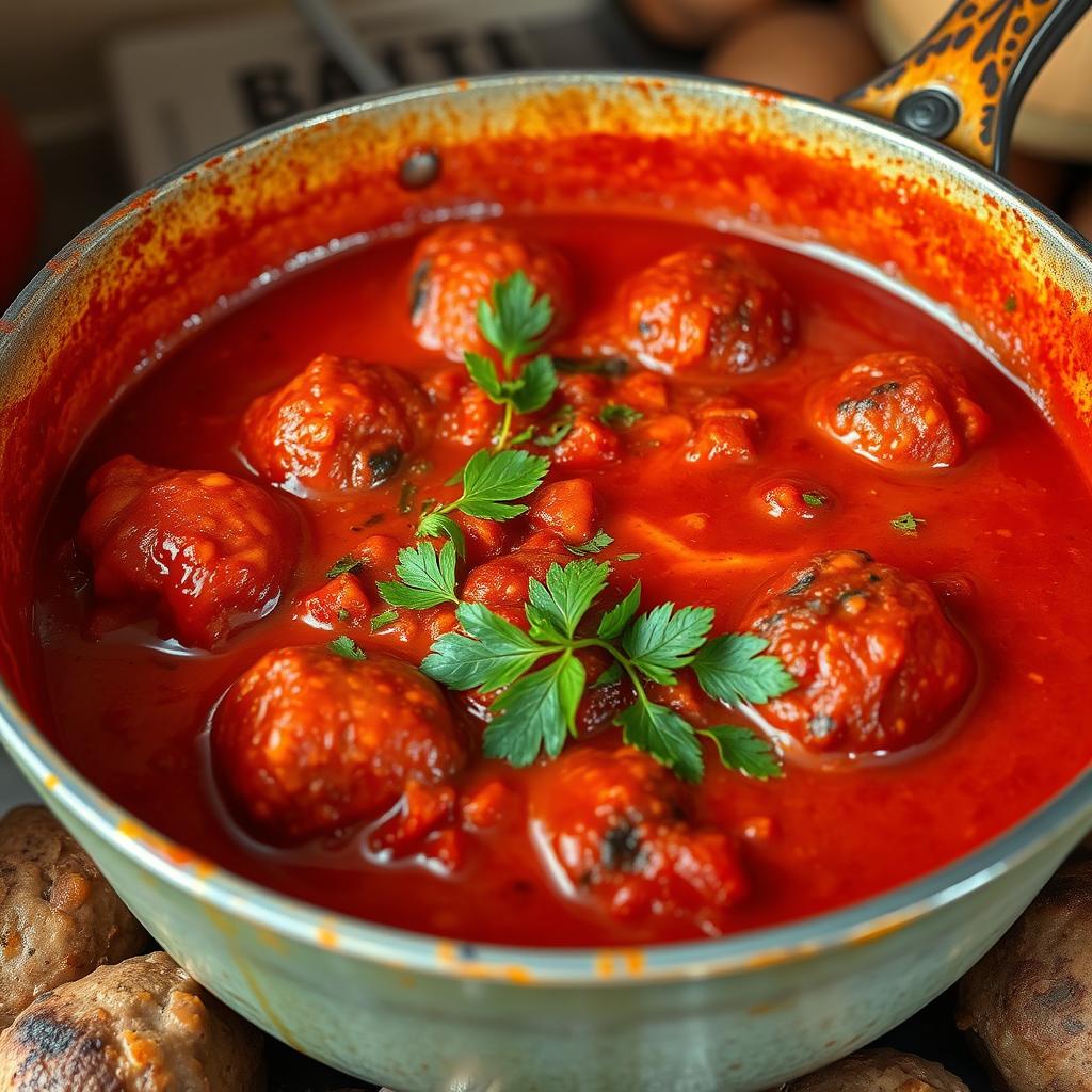 salsa española para albóndigas
