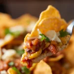 Nachos de frijol con queso panela