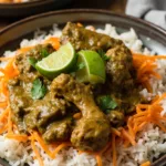 Pollo en mole verde (sin chicharrón)
